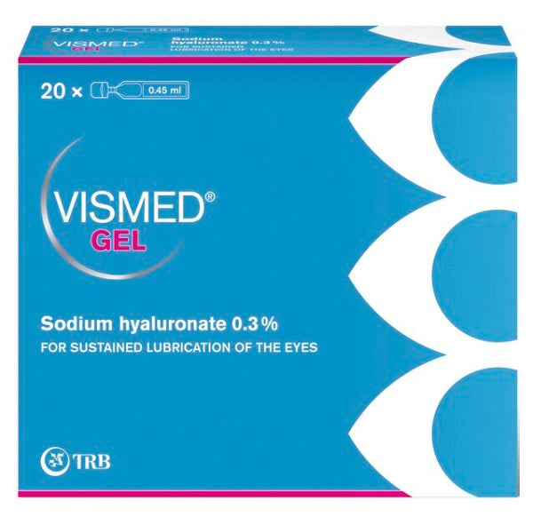 COLLIRIO LUBRIFICANTE VISMED GEL ACIDO IALURONICO 0,3% 20 FIALETTE X 0,45 ML