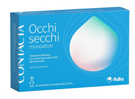 CONTACTA OCCHI SECCHI MONODOSE 15 CONTENITORI MONODOSE DA 0,35 ML