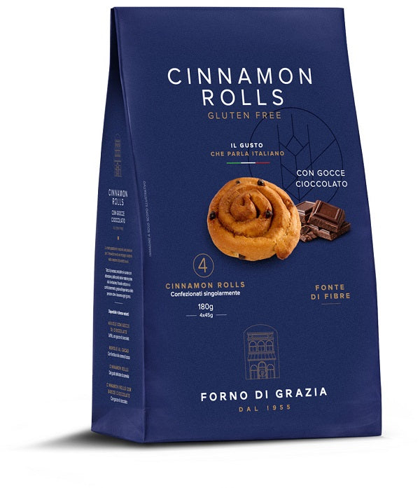 FDG CINNAMON ROLLS GOCCE CIOCCOLATO 4 PEZZI DA 45 G