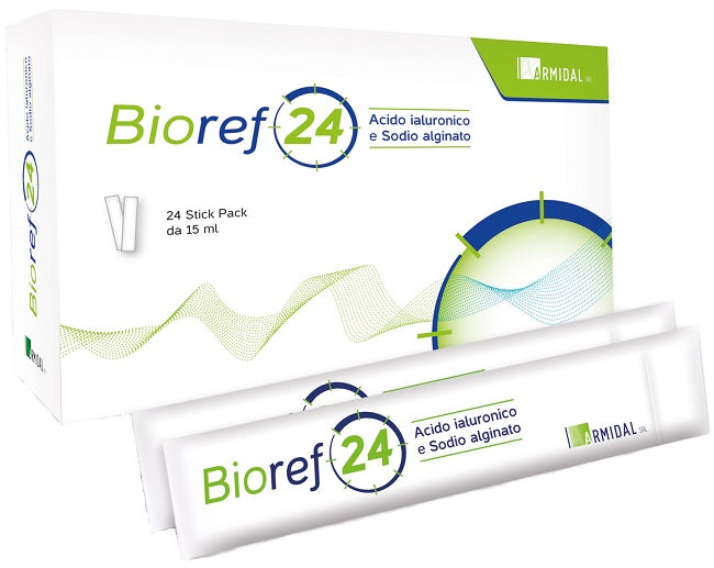BIOREF 24 24 STICK PACK 15 ML SENZA GLUTINE NATURALMENTE PRIVO DI LATTOSIO CON EDULCORANTE