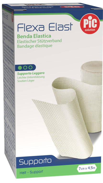BENDA ELASTICA DI SUPPORTO FLEXA ELAST BIANCA CM 7X4,5 M
