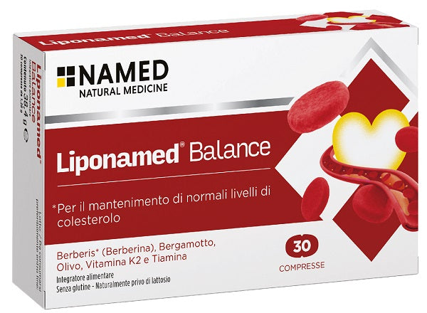 LIPONAMED BALANCE 30 COMPRESSE SENZA GLUTINE NATURALMENTE PRIVO DI LATTOSIO