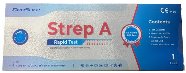 TEST RAPIDO AUTODIAGNOSTICO GENSURE STREP A RILEVAZIONE QUALITATIVA ANTIGENE STREPTOCOCCO A IN TAMPONE FARINGEO