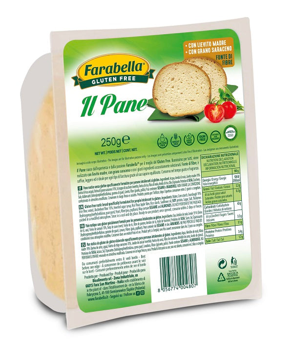 FARABELLA IL PANE 250 G SENZA LATTOSIO