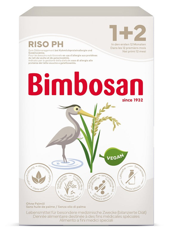 BIMBOSAN RISO PH 1 + 2 400 G SENZA LATTOSIO