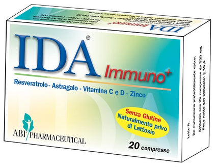 IDA IMMUNO+ 20 COMPRESSE SENZA GLUTINE NATURALMENTE PRIVO DI LATTOSIO