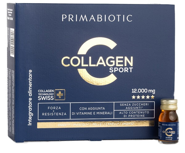 PRIMABIOTIC COLLAGEN SPORT 30 FLACONCINI DA 30 ML SENZA ZUCCHERI AGGIUNTI