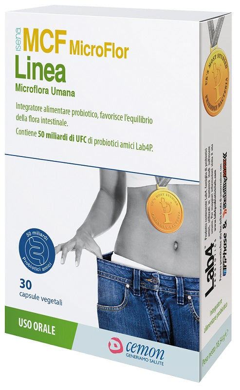 MCF MICROFLOR LINEA 30 CAPSULE VEGETALI SENZA GLUTINE E SENZA LATTOSIO