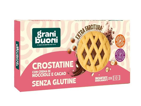 GRANIBUONI CROSTATINE CON CREMA DI NOCCIOLA E CACAO 2 PEZZI 50 G