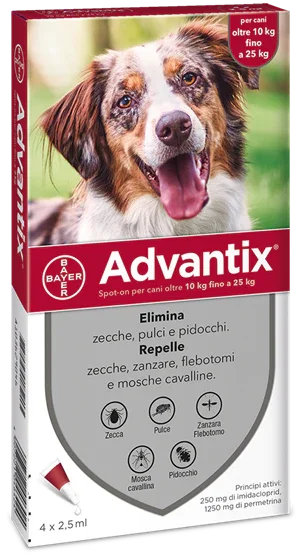 ADVANTIX SPOT ON*4PIP 10-25KG - Farmaspeed