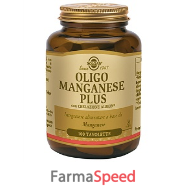 oligo manganese plus solgar 100 tavolette