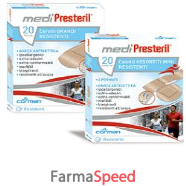 cerotto medipresteril resistenti 4formati assortiti 20 pezzi