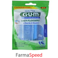 gum easy flossers filo interdentale con forcella 30 pezzi