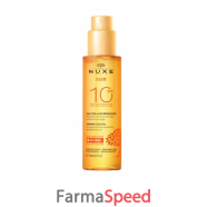 nuxe sun huile bronzante spf10