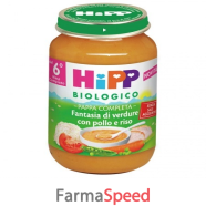 hipp bio pappa fantasia di verdure/pollo/riso 190 g