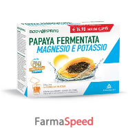 body spring papaya fermentata magnesio potassio 14 bustine