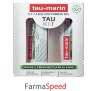 tau marin dentifricio rinfrescante ricarica tau kit 2x20ml