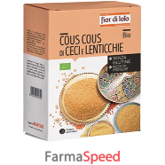 cous cous di ceci e lenticchie rosse bio 500 g