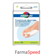 protezione master-aid per alluce valgo con separatore dita integrato 1 pezzo