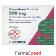 ibuprofene (sandoz)*24 cpr riv 200 mg