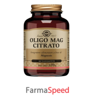 oligo mag citrato solgar 60 tavolette