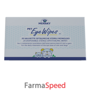 pet eye wipes salviett oft20pz