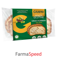 giusto senza glutine gran morbido con olive verdi 190 g