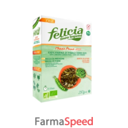 felicia bio mezze penne piselli verdi