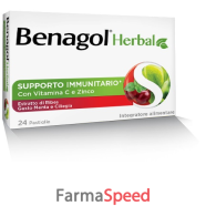 benagol herbal menta e ciliegia 24 pastiglie