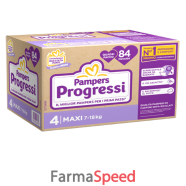 pampers quadri progressi maxi 84 pezzi