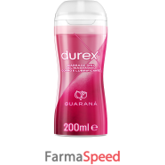 durex massage 2 in 1 gel massaggio corpo e lubrificante guarana' 200 ml