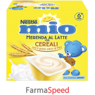 mio merenda al latte cereali 4 pezzi da 100 g