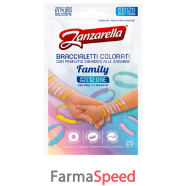 zanzarella braccialetti  colorati family 25 pezzi