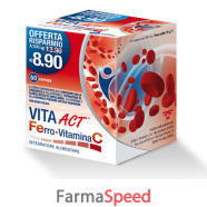 vita act ferro + vitamina c 60 capsule