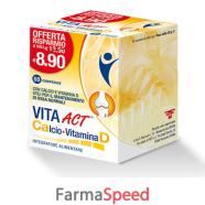 vita act calcio + vitamina d 60 compresse