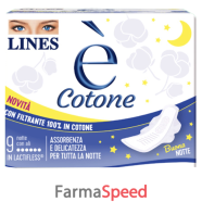 lines e' cotone notte 9pz