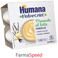 humana merenda vaniglia 4x100g