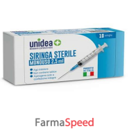 unidea siringa2,5ml monouso10p