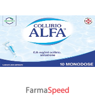 collirio alfa*10 monodosi collirio 0,3 ml 0,8 mg/ml
