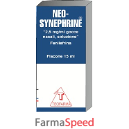 neosynephrine*gtt nasali 2,5 mg/ml 15 ml