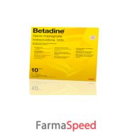 betadine*10 garze 10 cm x 10 cm 250 mg