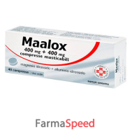 maalox*40 cpr mast 400 mg + 400 mg