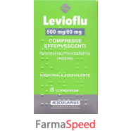 levioflu*8 cpr eff 500 mg + 60 mg