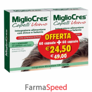 migliocres capelli uomo 60+60 capsule