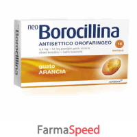 Neoborocillina Ant Or - 6,4 Mg + 52 Mg Pastiglie Gusto Arancia, 16 Pastiglie  In Blister Al/pvc