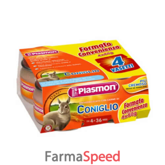 Plasmon Omogeneizzato Coniglio 80 G X 2 Pezzi