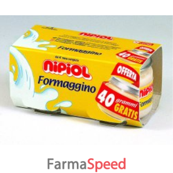 nipiol omogeneizzato formaggino 80 g 2 pezzi