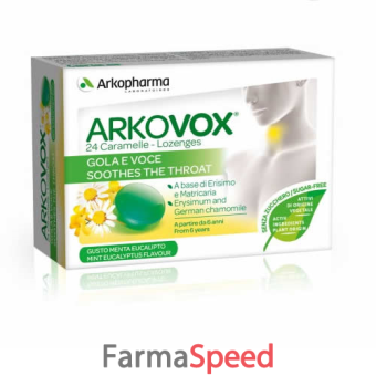 arkovox menta eucalipto 24 caramelle