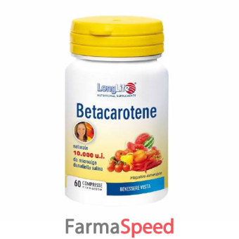 longlife betacarotene titolazione 10000 60 compresse