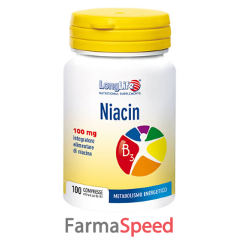 longlife niacin 100 mg 100 compresse